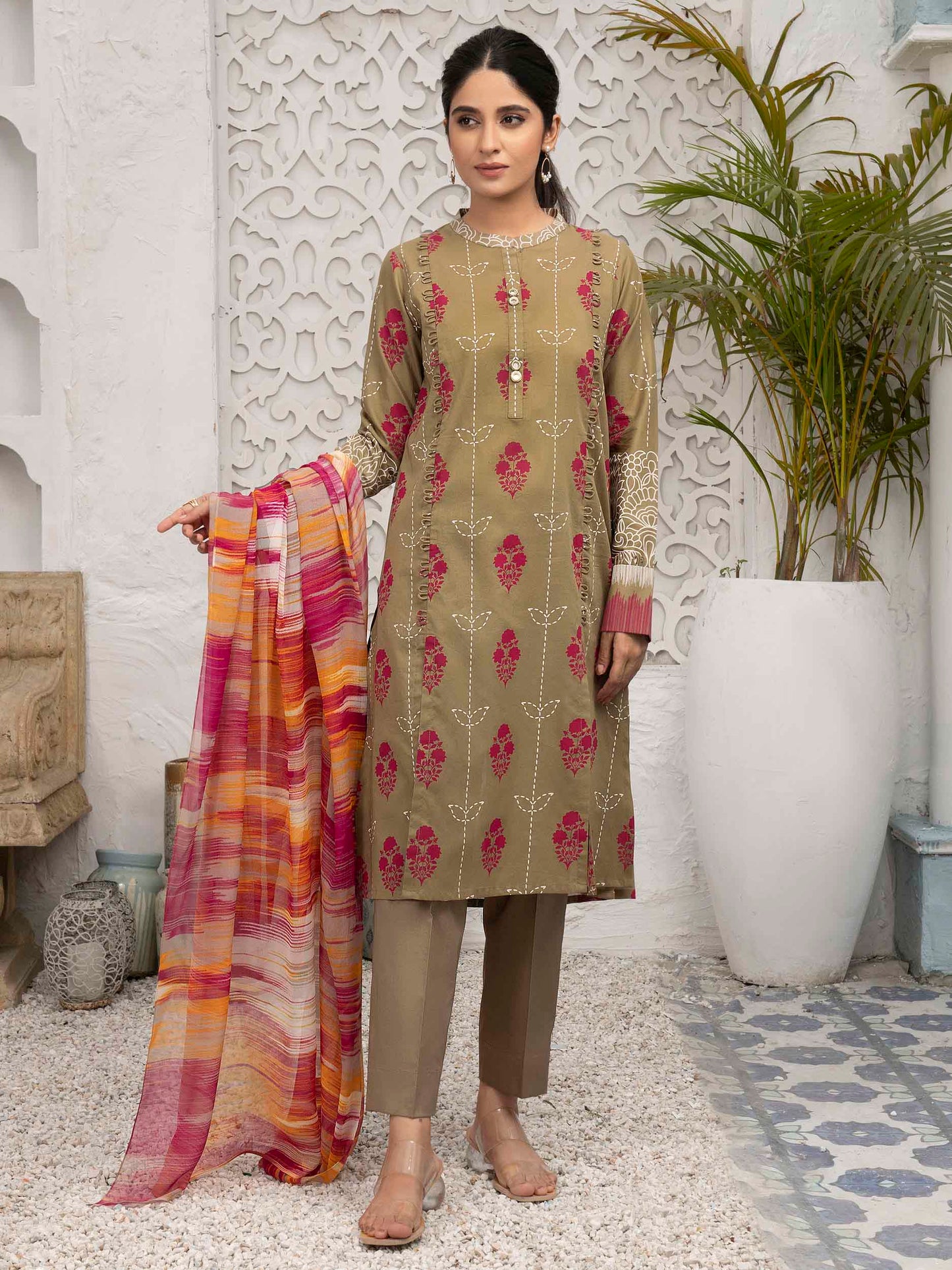 Printed Lawn 3 Piece Suit