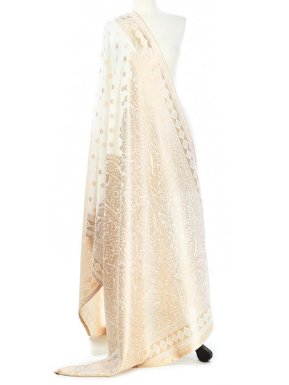 Jacquard Dupatta - Off White