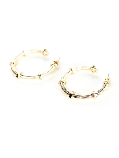 Metallic Loop Earrings